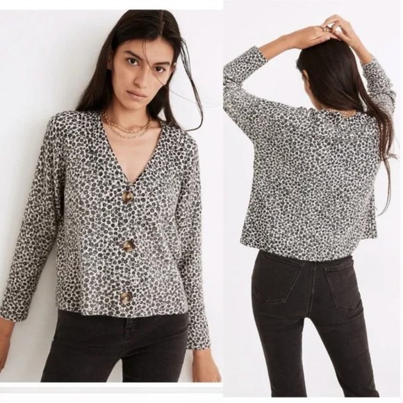 Madewell wool alpaca blend floral sweater - Picture 2 of 6